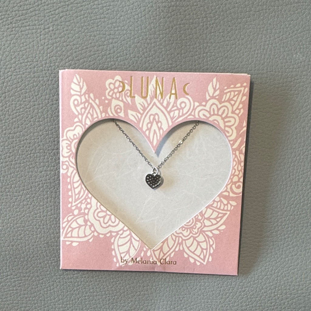 Melania Clara Silver Heart Pendant Necklace